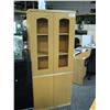 Image 1 : Ash Maple Glass Door Hutch