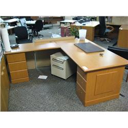 Natural Traditional L-shape Double Pedestal