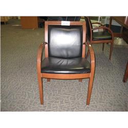 Black Leather Client Chair