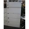 Image 1 : White 5 Drawer Lateral Filing Cabinet