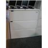 Image 1 : White 3drawer Lateral Filing Cabinet