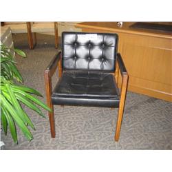 Black Leather Client Chair