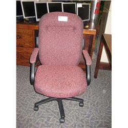 Burgandy Hi Back Executive Tilter Chair