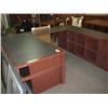 Image 1 : Mahogany U-shape Inlay Executive Lawyers Suite