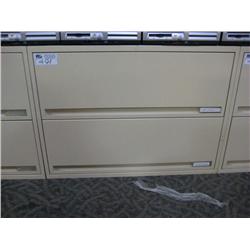 Cream 2 Drawer Lateral File Cabinet