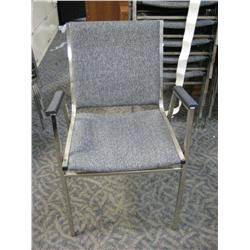 Blue/grey Stacking Chair W/arms