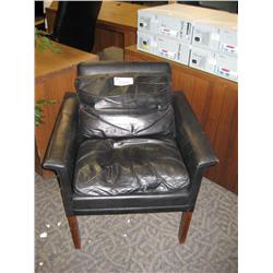 Black Leather Client Chair