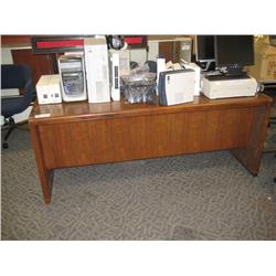 Walnut Double Pedestal Executive Desk