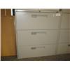 Image 1 : Grey 3 Drawer Lateral File Cabinet