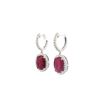 Image 4 : Fashion Ruby & Diamond Dangle Earrings