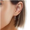 Image 3 : 14kt WG Diamond "V" Dangle Earrings