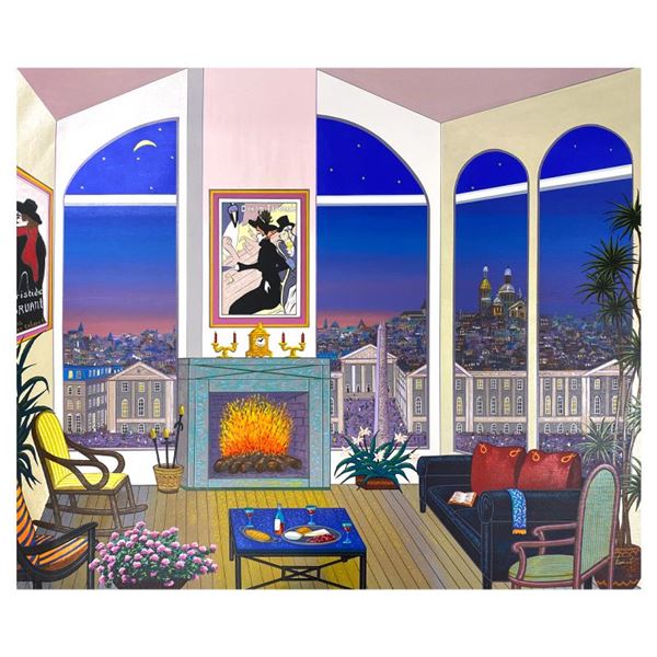 Interior with Lautrec by Ledan Fanch