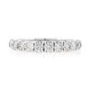 Image 4 : NEW 14k White Gold 1.03 ctw Round Prong Set Diamond Classic Wedding Band Ring