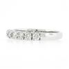 Image 6 : NEW 14k White Gold 1.03 ctw Round Prong Set Diamond Classic Wedding Band Ring