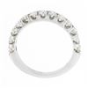 Image 8 : NEW 14k White Gold 1.03 ctw Round Prong Set Diamond Classic Wedding Band Ring