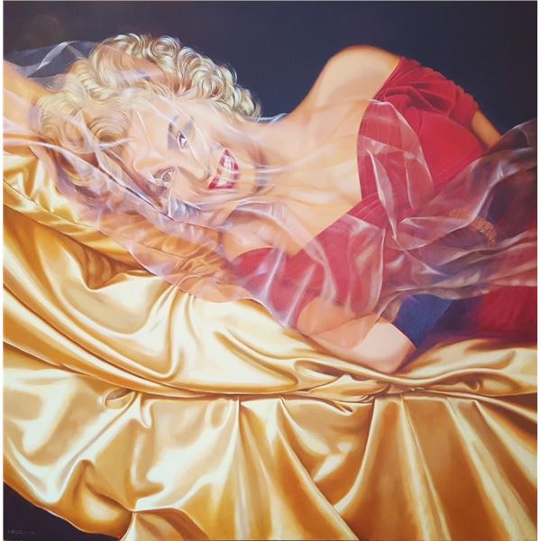 Marilyn Reclining ORIGINAL by Margaret Korona