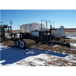 WYLIE 1000 GAL FIELD SPRAYER W/45' BOOMS