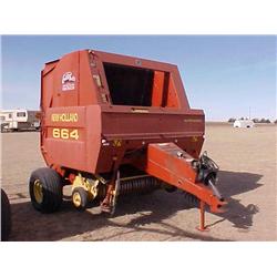 NH 664 ROUND BALER, AUTO WRAP
