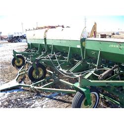 3 JD 812 HOE DRILLS W/HYD RUBBER PRESS WHEELS