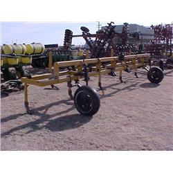 HAMBY 21' DBL TOOL BAR W/9 SHANKS & GAGE WHEELS