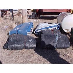 3 BLACK HAY TARPS