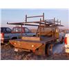 Image 4 : 1991 FORD F350 DUALLY FLATBED W/LADDER RACK