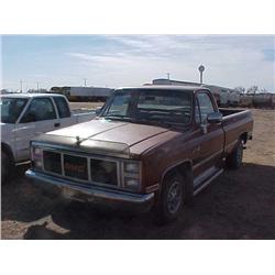 1986 GMC SIERRA CLASSIC 1500 PICKUP