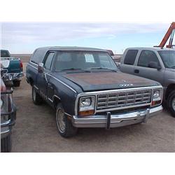 1985 DODGE RAM CHARGER PROSPECTOR