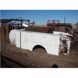 WHITE 8 COMPARTMENT SERVICE/UTILITY BED