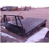 Image 1 : BLACK STEEL DECK FLATBED WITH HEADACHE RACK