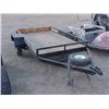 Image 1 : 4'X8'  WOOD DECK UTILITY TRAILER