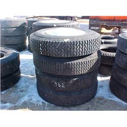 (4) -10.00 - 22. TIRES (ON WHEELS)