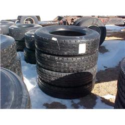(4) 11R24.5 SEMI TIRES