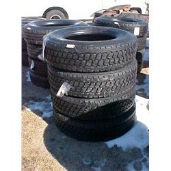 (4) 295 /75R22.5 TIRES