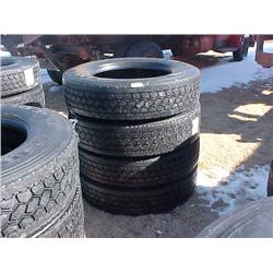 (4) 285/75R24.5 TIRES