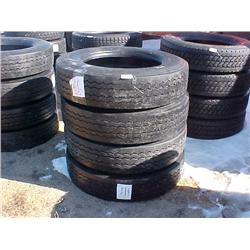 (4) 285/75R24.5 LOW PRO TIRES