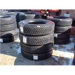 (4) 11R22.5 TIRES