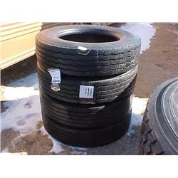 (4) 285/75R24.5 TIRES