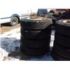 Image 1 : (4) 285/75R24.5 TIRES ON WHEELS