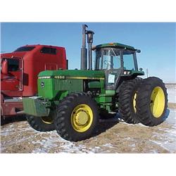 1985 JD 4650 FWA ROW  CROP TRACTOR, REAR PTO