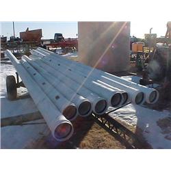 8 PCS 8" PVC PIPE