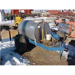 RAVEN SS TANK ON TRAILER W  1/3 HP  ELECTRIC PUMP