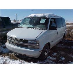 2000 CHEVY ASTRO LS PASSENGER VAN, V-6 AUTO