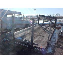 20'X9' WOOD DECK FLATBED W/FRONT 4' EXTENTION