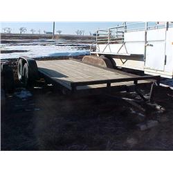 A-1 CUSTOM 7X16' WOOD DECK CAR TRAILER