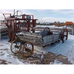 ANTIQUE HORSE DRAWN MANURE SPREADER