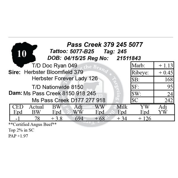 Pass Creek 379 245 5077