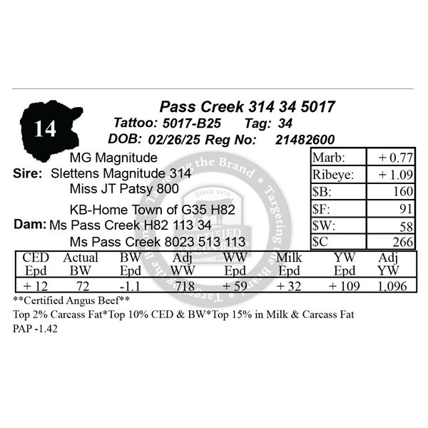 Pass Creek 314 34 5017