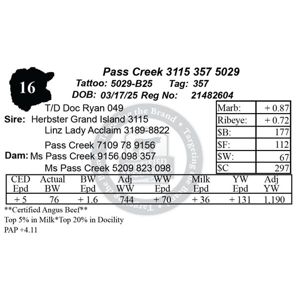 Pass Creek 3115 357 5029