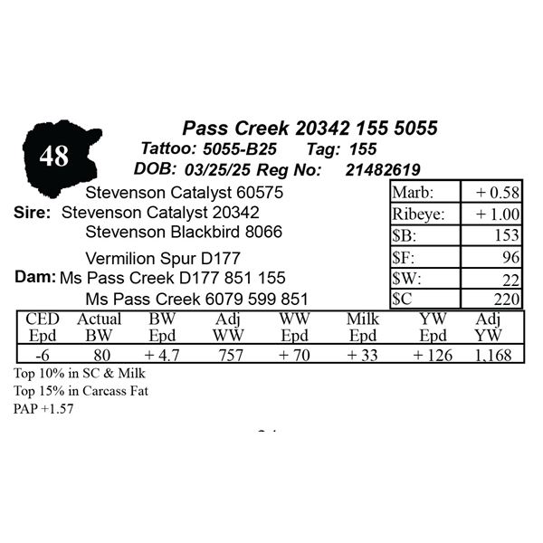 Pass Creek 20342 155 5055